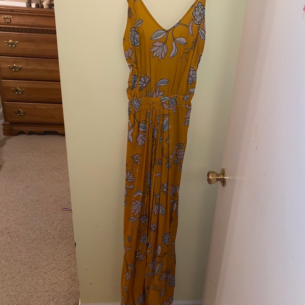 Floral Yellow Jumpsuit